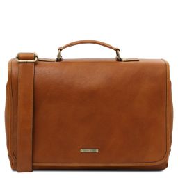 Mantova Borsa da Lavoro TL SMART Multiscomparto in Pelle con Pattella Naturale TL142068