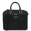 Pisa Кожаный портфель для ноутбука с передним карманом Черный TL142427