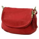 TL Bag Сумка на плечо с кисточкой из мягкой кожи Красный TL141223