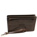 Denis Elégante Pochette en Cuir Pour Homme Marron foncé TL141445