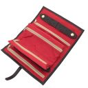 Schmuckrolle aus Weichem Leder Schwarz TL142193