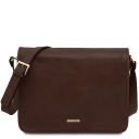 TL Messenger Borsa a Tracolla 2 Scomparti - Misura Grande Testa di Moro TL142430
