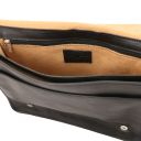 TL Messenger Sac Bandoulière en Cuir 2 Compartiments - Grand Modèle Noir TL142430