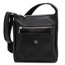 Jimmy Borsello da Uomo in Pelle con Tasca Frontale Nero TL141407
