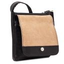Jimmy Bolso Para Hombre en Piel con Bolsillo Delantero Negro TL141407