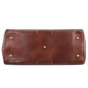 Lisbona Maleta de Viaje en Piel - Modelo Grande Marrón TL40121