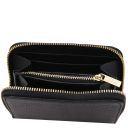 Panarea Borsa Secchiello in Pelle ed Esclusivo Portafogli in Pelle zip Around Nero TL142443