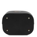 Maddalena Borsa Secchiello in Pelle ed Esclusivo Portafogli in Pelle zip Around Nero TL142444