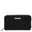 Maddalena Borsa Secchiello in Pelle ed Esclusivo Portafogli in Pelle zip Around Nero TL142444