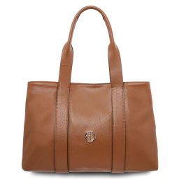 Callie Sac Bandoulière en Cuir Souple Cognac TL142415