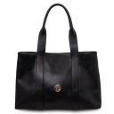 Callie Soft Leather Shoulder bag Black TL142415