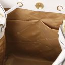 Minerva Leather Bucket bag White TL142145