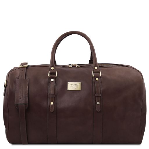 Francoforte Elégant sac Voyage en Cuir Marron foncé TL142338