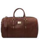 Francoforte Exclusive Leather Weekender Travel Bag Brown TL142338