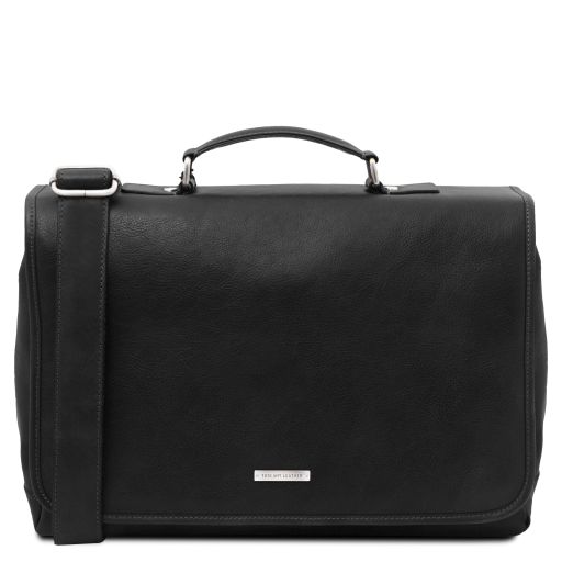 Mantova Borsa da Lavoro TL SMART Multiscomparto in Pelle con Pattella Nero TL142068