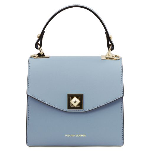 TL Bag Borsa a Mano in Pelle Celeste TL142203