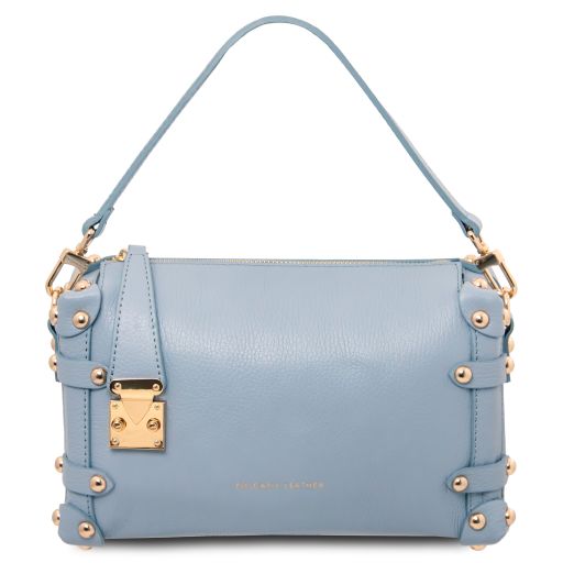 Praline Bauletto aus Weichem Leder Himmelblau TL142422