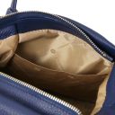 Nora Soft Leather Handbag Dark Blue TL142372