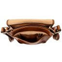 TL Messenger Two Compartments Leather Shoulder bag Honey TL141255