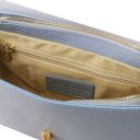 Astrea Schultertasche aus Leder Himmelblau TL142284
