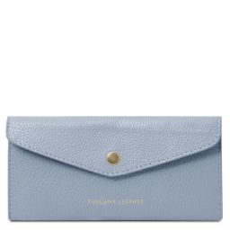Leather Envelope Wallet Light Blue TL142322