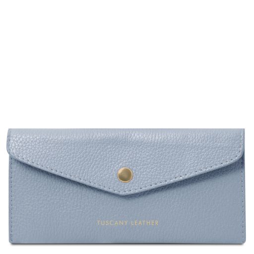 Leather Envelope Wallet Светло-голубой TL142322