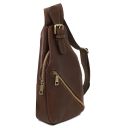 Kevin Leather Crossover bag Темно-коричневый TL142423
