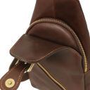 Kevin Leather Crossover bag Темно-коричневый TL142423