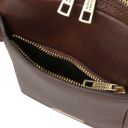Mark Leather Crossbody Bag Dark Brown TL142428