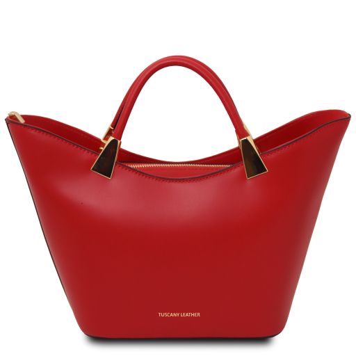 TL Bag Leather Handbag Lipstick Red TL142287