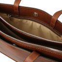 Palermo Borsa da Lavoro da Donna in Pelle 3 Scomparti Marrone TL142452