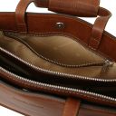 Palermo Borsa da Lavoro da Donna in Pelle 3 Scomparti Marrone TL142452
