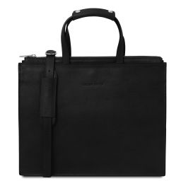 Palermo Serviette en Cuir Avec 3 Compartiments Noir TL142452