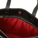 Palermo Damen - Aktentasche aus Leder 3 Fächer Schwarz TL142452