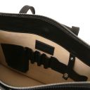 Palermo Leather Briefcase 3 Compartments for Women Black TL142452