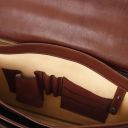 Cremona Cartable en Cuir Avec 3 Compartiments Marron TL142448