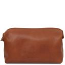 Smarty Leather Toiletry bag - Large Size Natural TL141219
