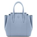 Tulipan Bolso Noche en Piel Azul claro TL141727