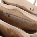 Tulipan Sac à Main en Cuir Beige TL141727
