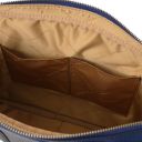 Prato Borsa Porta Computer da Donna in Pelle Saffiano Blu scuro TL142453