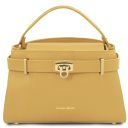 Maisy Borsa a Mano in Pelle - Misura Media Giallo pastello TL142455