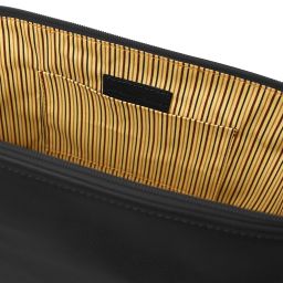 Smarty Reise - Kulturtasche aus Leder - Klein Schwarz TL141220