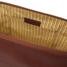 Smarty Leather Toiletry bag - Small Size Brown TL141220