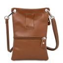 TL Bag Сумка-мини через плечо из мягкой кожи Коньяк TL142432
