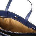 Palermo Saffiano Leather Briefcase 3 Compartments for Woman Темно-синий TL141369