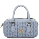 Mousse Bolso Noche en Piel Azul claro TL142447