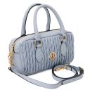 Mousse Sac à Main en Cuir Bleu céleste TL142447
