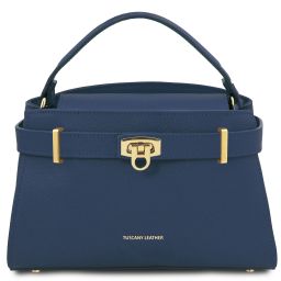 Maisy Borsa a Mano in Pelle - Misura Media Blu scuro TL142455