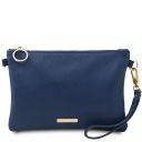 TL Bag Soft Leather Clutch Dark Blue TL142029