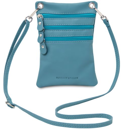 TL Bag Sac Bandoulière en Cuir Souple Turquoise TL142432